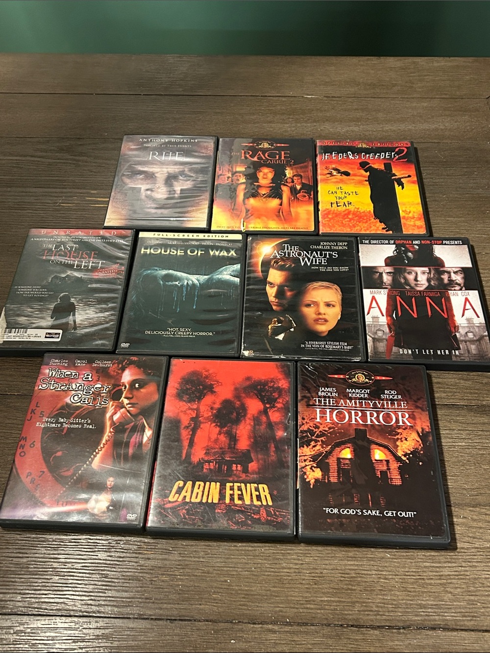 Dvd horror movie bundle of 10 fully listed